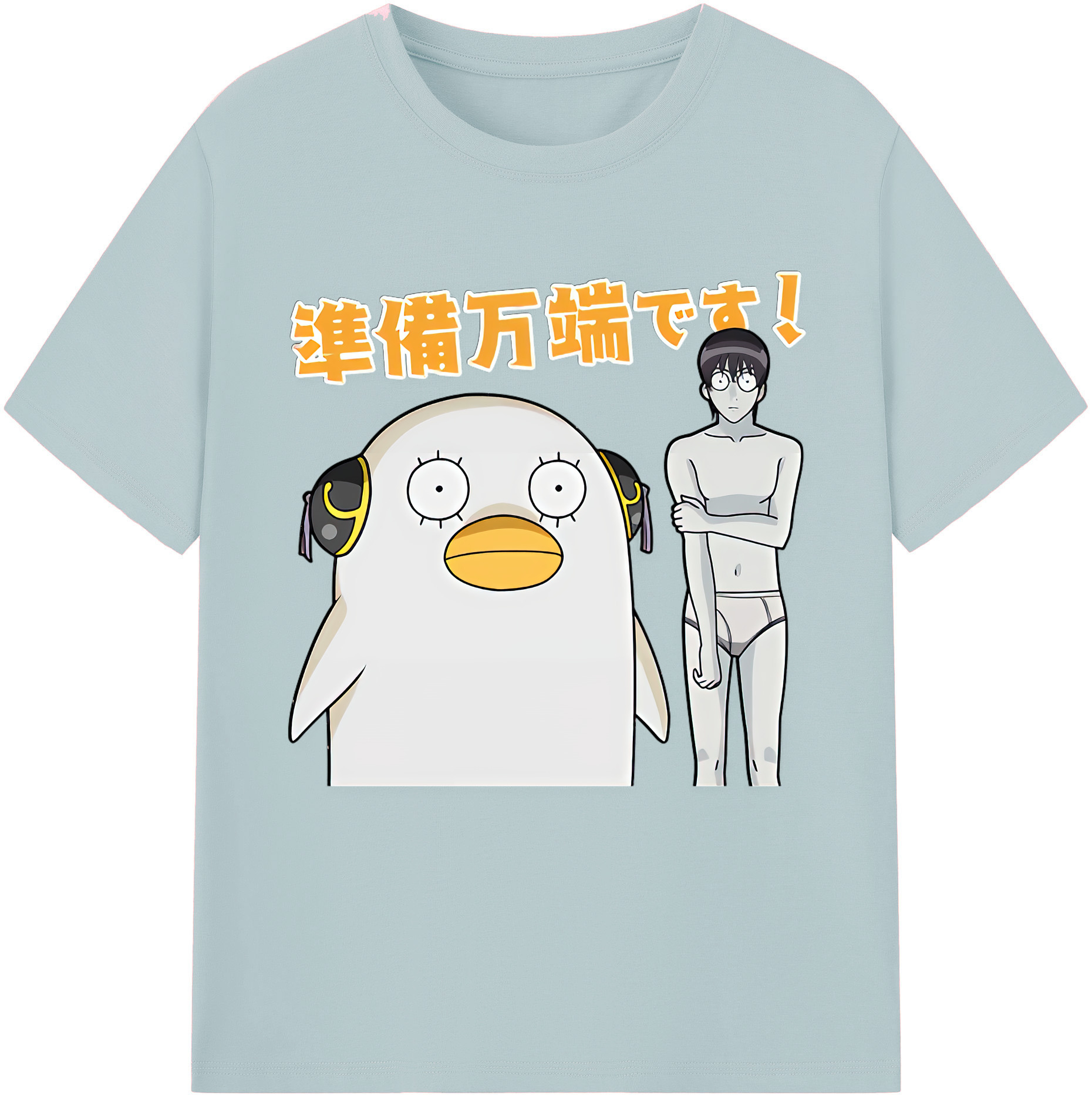 （画像用） ぎんたま 坂田銀時（さかたぎんとき） 神楽 志村新八（しむら しんぱち） GINTAMA Sakata Gintoki Kagura Shimura Shinpachi 綿100％半袖Tシャツ（フロントプリント）